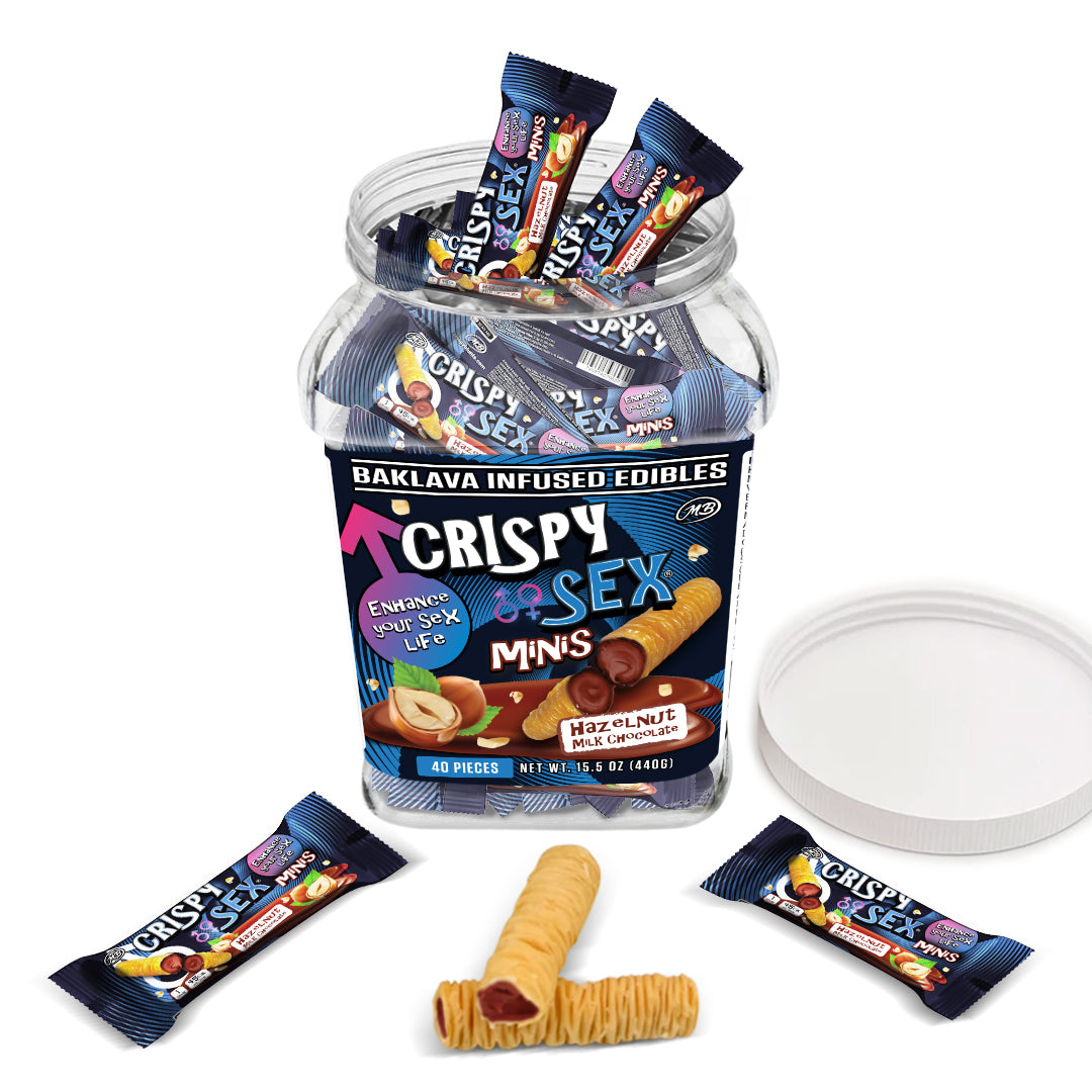 CRISPY SEX minis with Hazelnut Chocolate cream Crispy Phyllo Dough Enhance your Sex Life
