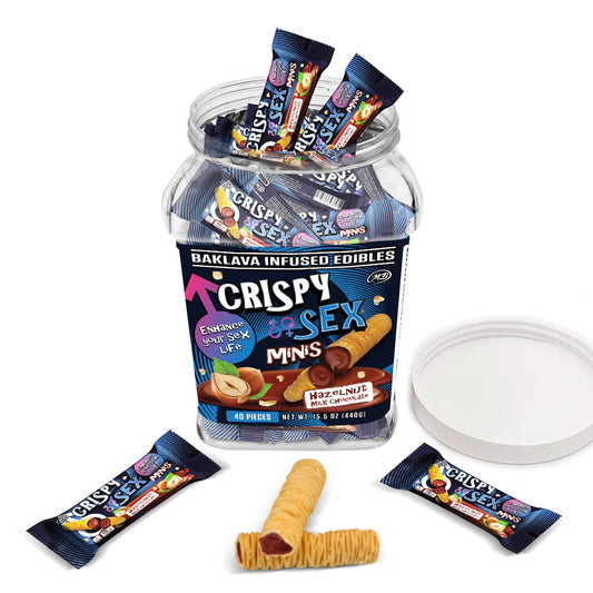 CRISPY SEX minis with Hazelnut Chocolate cream Crispy Phyllo Dough Enhance your Sex Life