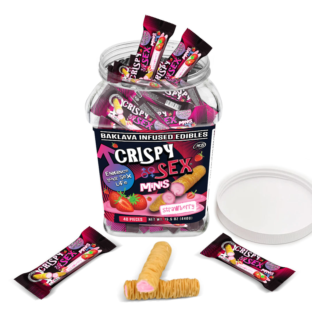 CRISPY SEX minis with Strawberry Cream Crispy Phyllo Dough Enhance your Sex Life