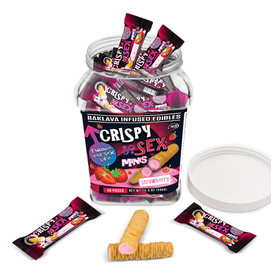 CRISPY SEX minis with Strawberry Cream Crispy Phyllo Dough Enhance your Sex Life