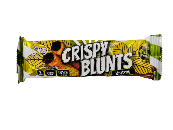 Kratom 100mg with Hazelnut Chocolate Cream Crispy Blunts Crispy Phyllo Dough 2 Sticks 1.5 oz