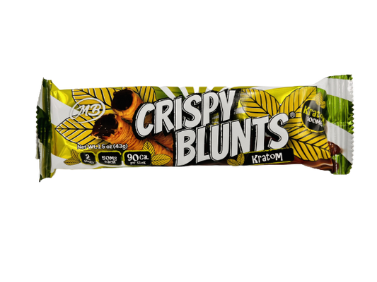 Kratom 100mg with Hazelnut Chocolate Cream Crispy Blunts Crispy Phyllo Dough 2 Sticks 1.5 oz