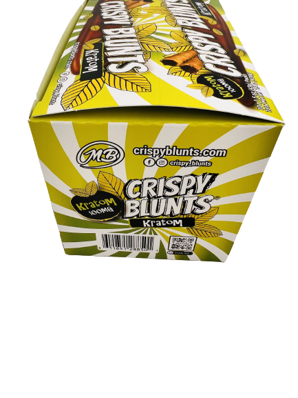 Kratom Box of 10 (2 packs) 100mg with Hazelnut Chocolate Crispy Blunt Cream Crispy Phyllo Dough 2 Sticks 1.5 oz