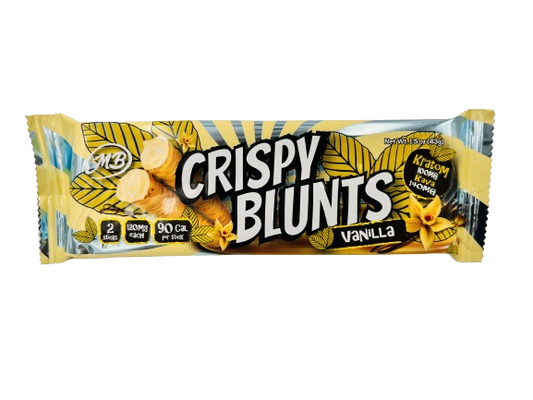 Kratom 100mg with Vanilla Cream & Kava Crispy Blunts Crispy Phyllo Dough 2 Sticks 1.5 oz