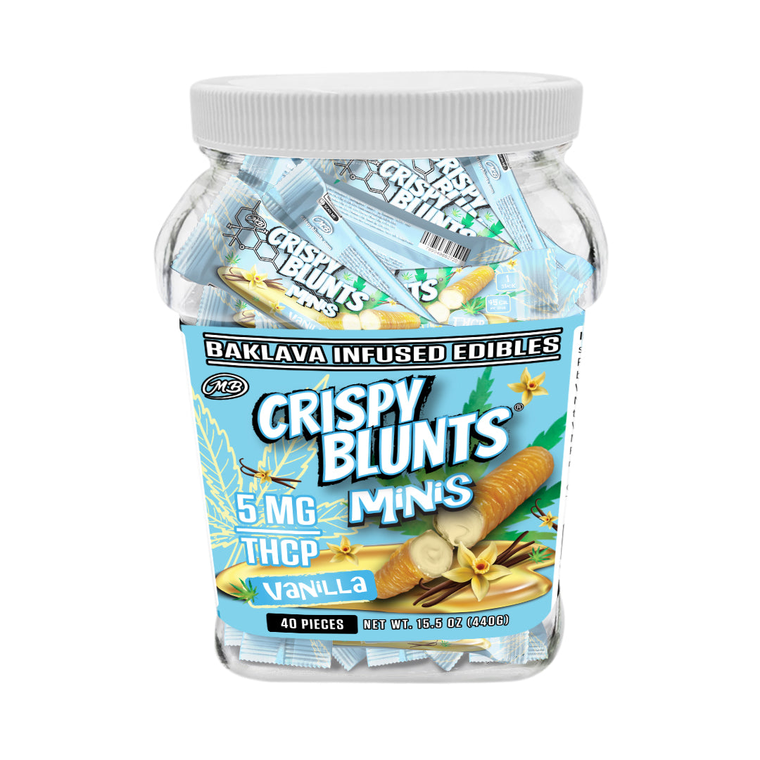 THCP minis 5mg each with Vanilla Crispy Blunts Cream Crispy Phyllo Dough